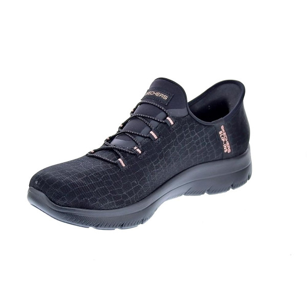 Zapatillas Skechers zapatos Mujer modelo Slipins Summits Classy Night Negro Elástico