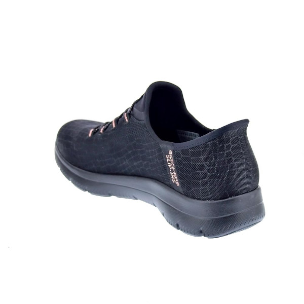 Zapatillas Skechers zapatos Mujer modelo Slipins Summits Classy Night Negro Elástico
