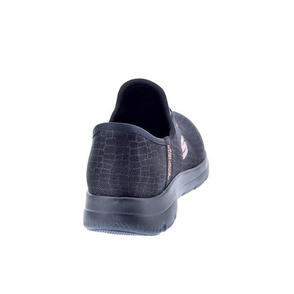 Zapatillas Skechers zapatos Mujer modelo Slipins Summits Classy Night Negro Elástico