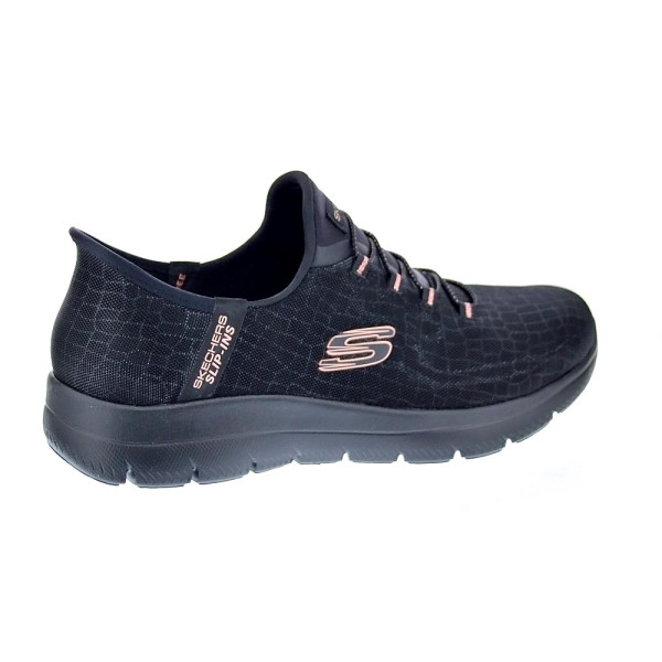 Zapatillas Skechers zapatos Mujer modelo Slipins Summits Classy Night Negro Elástico