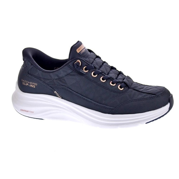 Zapatillas Skechers zapatos Mujer modelo Slip-ins Contour Foam Negro Elástico
