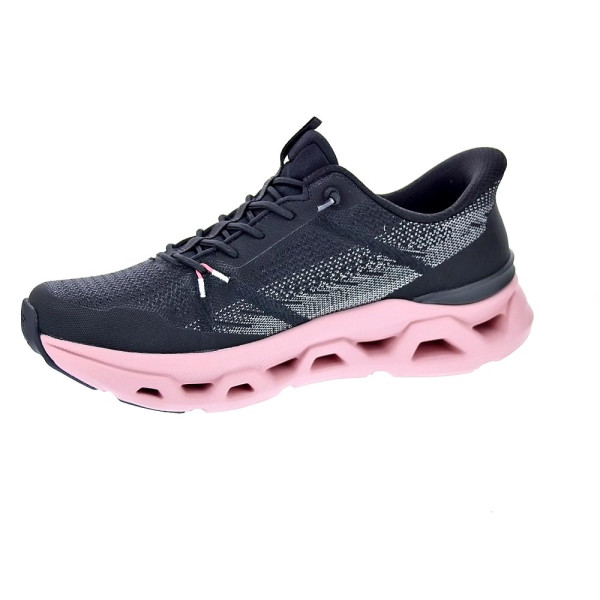 Zapatillas Skechers zapatos Mujer modelo Slipins Glide Step Negro Elástico
