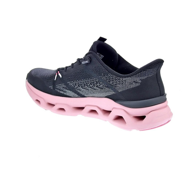 Zapatillas Skechers zapatos Mujer modelo Slipins Glide Step Negro Elástico