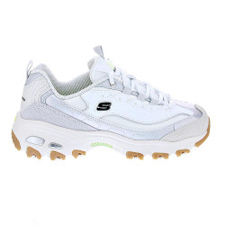 Zapatillas Skechers zapatos Mujer modelo D'Lites Dazzling Shine Blanco Cordón