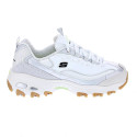 Zapatillas Skechers zapatos Mujer modelo D'Lites Dazzling Shine Blanco Cordón