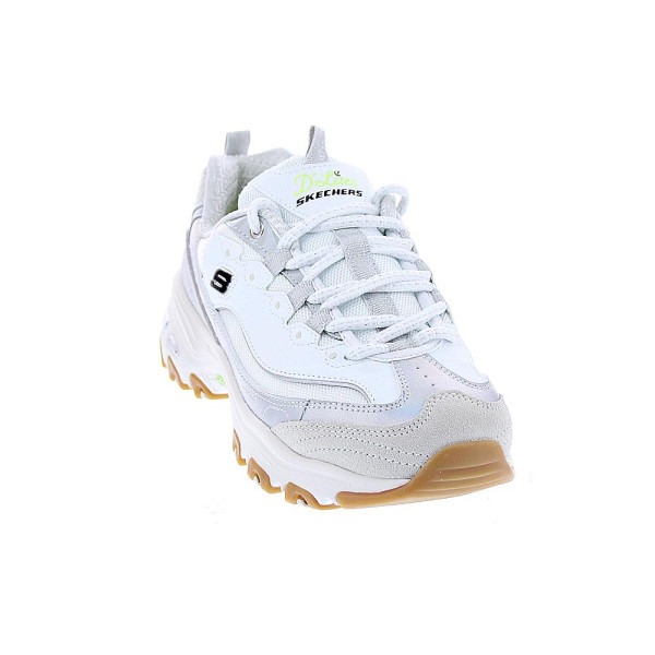 Zapatillas Skechers zapatos Mujer modelo D'Lites Dazzling Shine Blanco Cordón