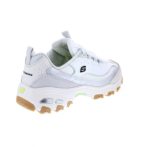 Zapatillas Skechers zapatos Mujer modelo D'Lites Dazzling Shine Blanco Cordón