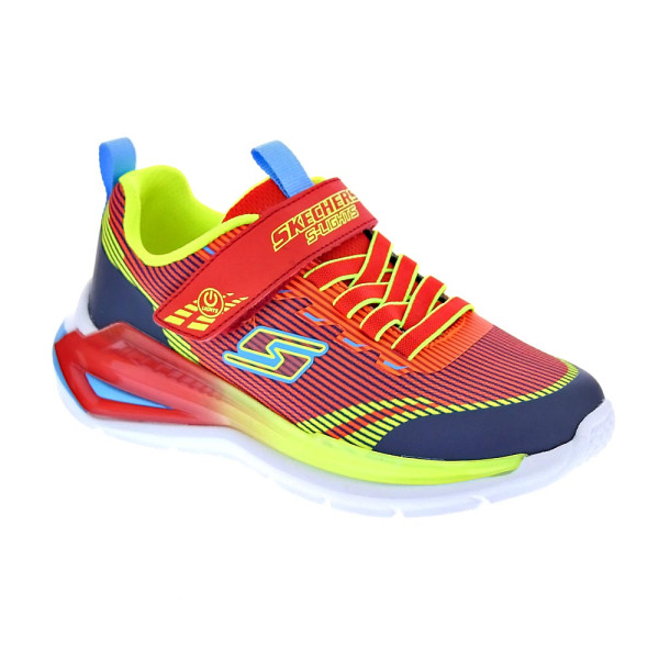 Zapatillas Skechers zapatos Niño modelo Luces Tri Namics 2.0 Rojo Velcro