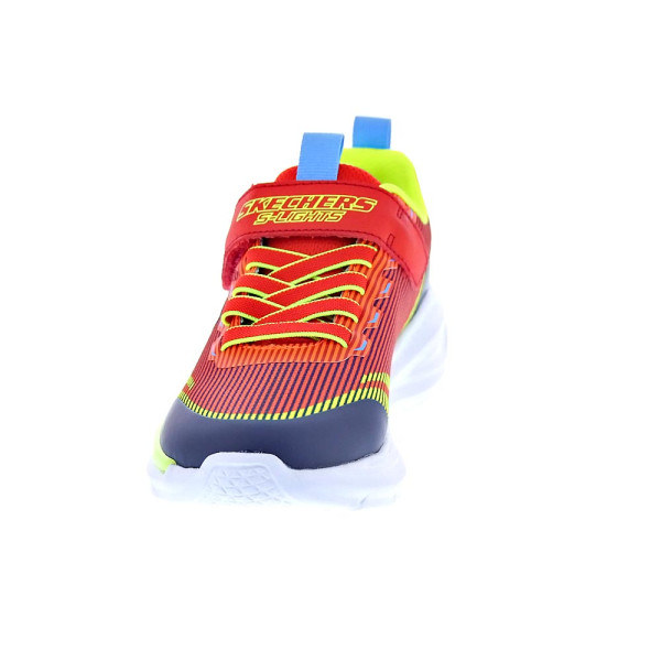 Zapatillas Skechers zapatos Niño modelo Luces Tri Namics 2.0 Rojo Velcro
