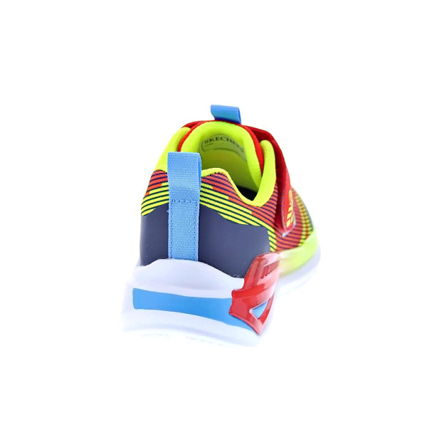 Zapatillas Skechers zapatos Niño modelo Luces Tri Namics 2.0 Rojo Velcro