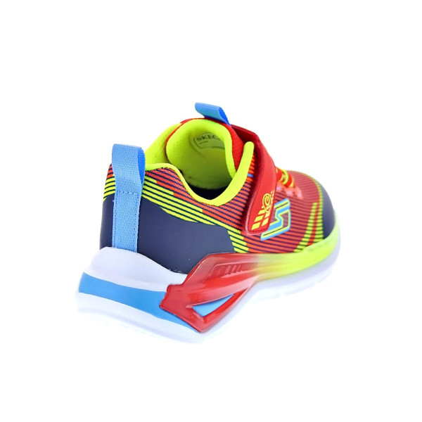 Zapatillas Skechers zapatos Niño modelo Luces Tri Namics 2.0 Rojo Velcro