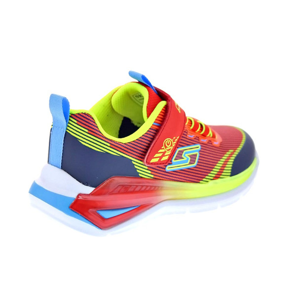 Zapatillas Skechers zapatos Niño modelo Luces Tri Namics 2.0 Rojo Velcro