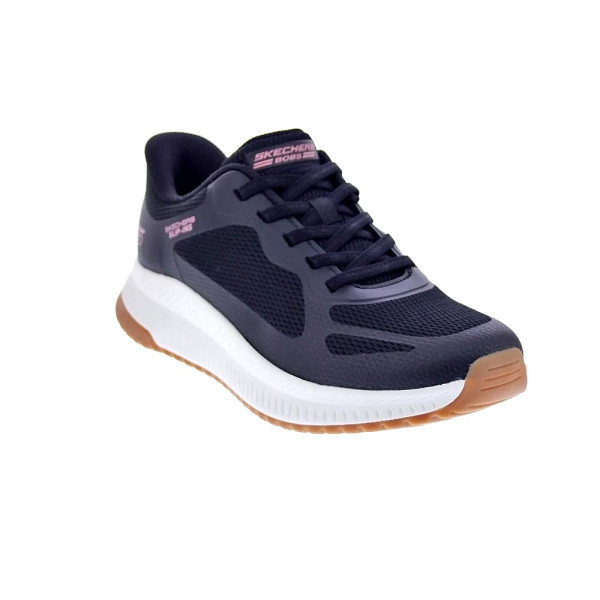 Zapatillas Skechers zapatos Mujer modelo Slip-ins Bobs Squad Negro Elástico