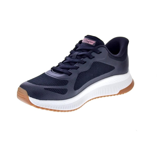 Zapatillas Skechers zapatos Mujer modelo Slip-ins Bobs Squad Negro Elástico