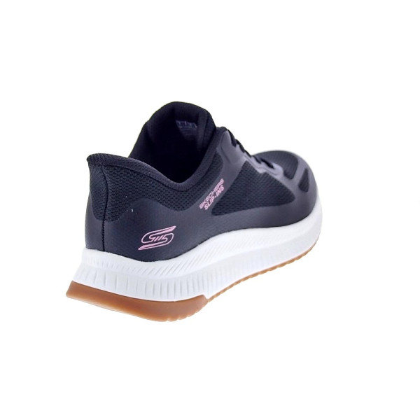 Zapatillas Skechers zapatos Mujer modelo Slip-ins Bobs Squad Negro Elástico