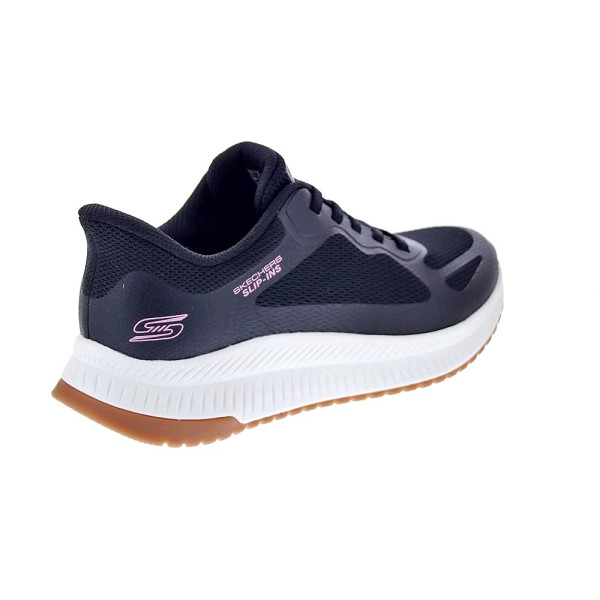 Zapatillas Skechers zapatos Mujer modelo Slip-ins Bobs Squad Negro Elástico