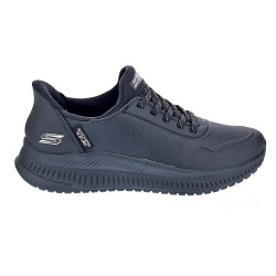 Zapatillas Skechers zapatos Mujer modelo Slip-ins Bobs Squad Negro Elástico