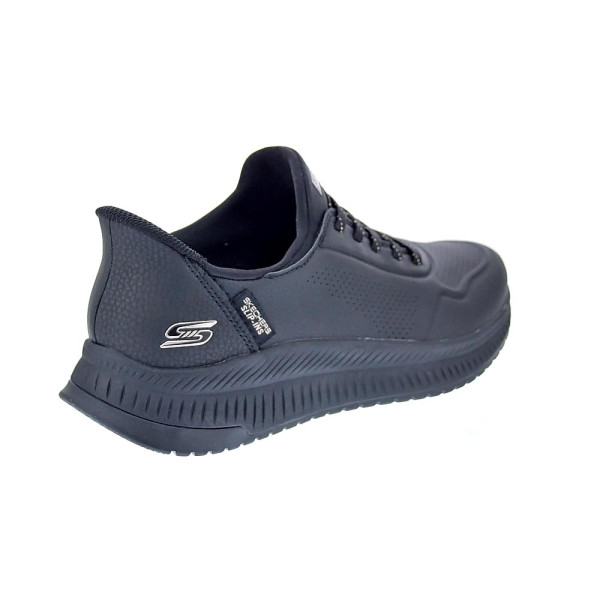 Zapatillas Skechers zapatos Mujer modelo Slip-ins Bobs Squad Negro Elástico