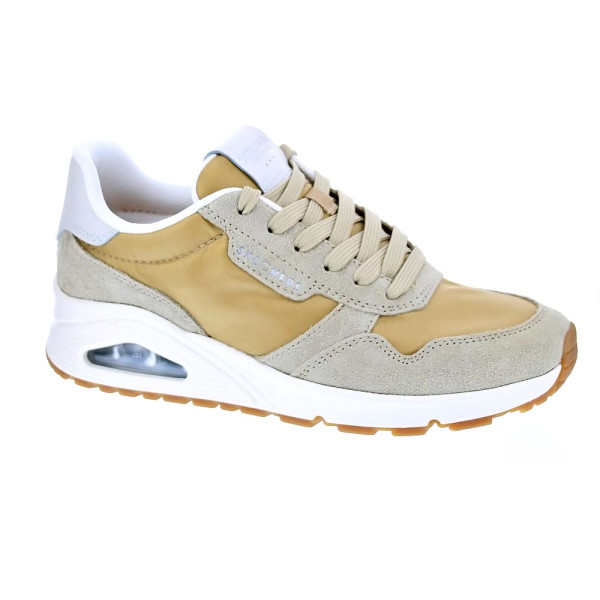 Zapatillas Skechers zapatos Mujer modelo Uno Vintage Dayz Beige Cordón