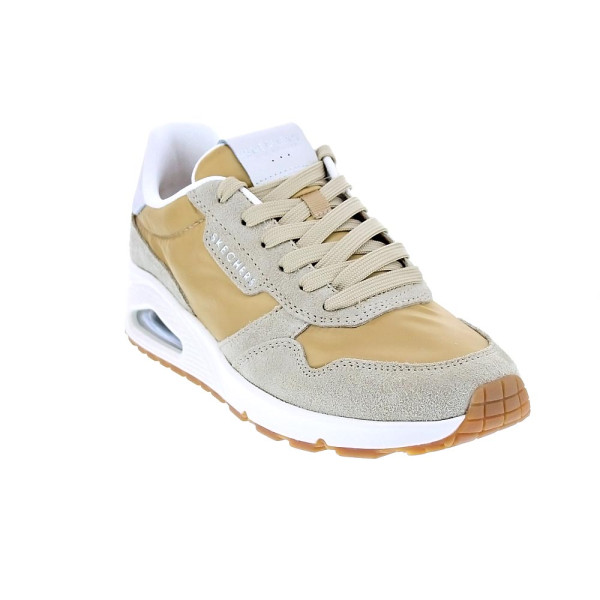 Zapatillas Skechers zapatos Mujer modelo Uno Vintage Dayz Beige Cordón