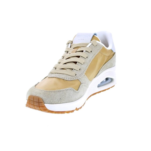 Zapatillas Skechers zapatos Mujer modelo Uno Vintage Dayz Beige Cordón
