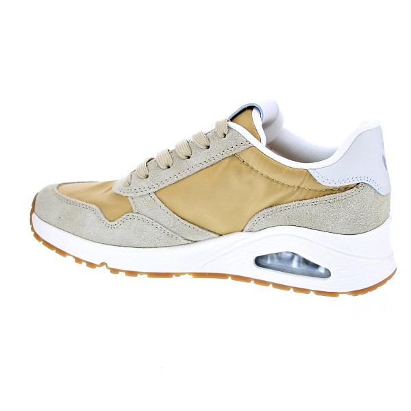 Zapatillas Skechers zapatos Mujer modelo Uno Vintage Dayz Beige Cordón
