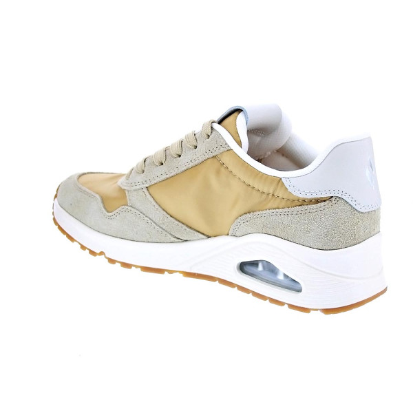 Zapatillas Skechers zapatos Mujer modelo Uno Vintage Dayz Beige Cordón