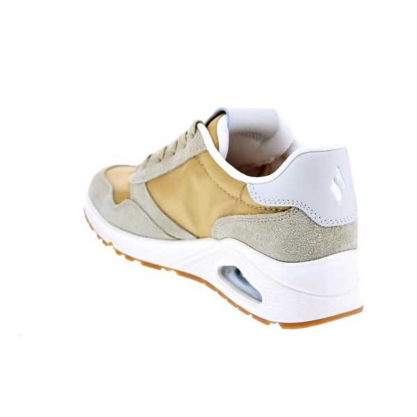 Zapatillas Skechers zapatos Mujer modelo Uno Vintage Dayz Beige Cordón