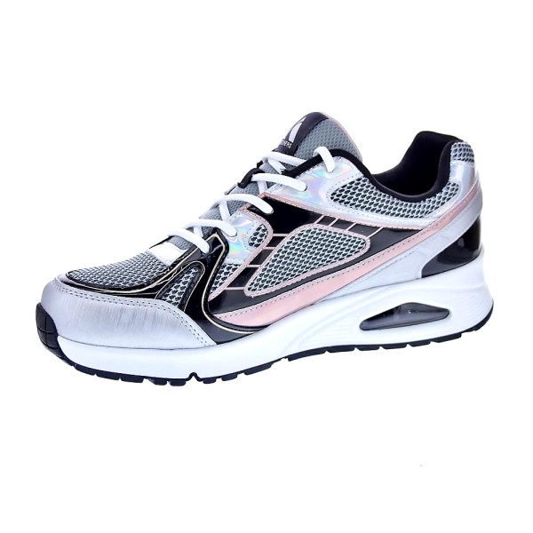 Zapatillas Skechers zapatos Mujer modelo Uno Gen 1 Platinum Flash Plata Cordón