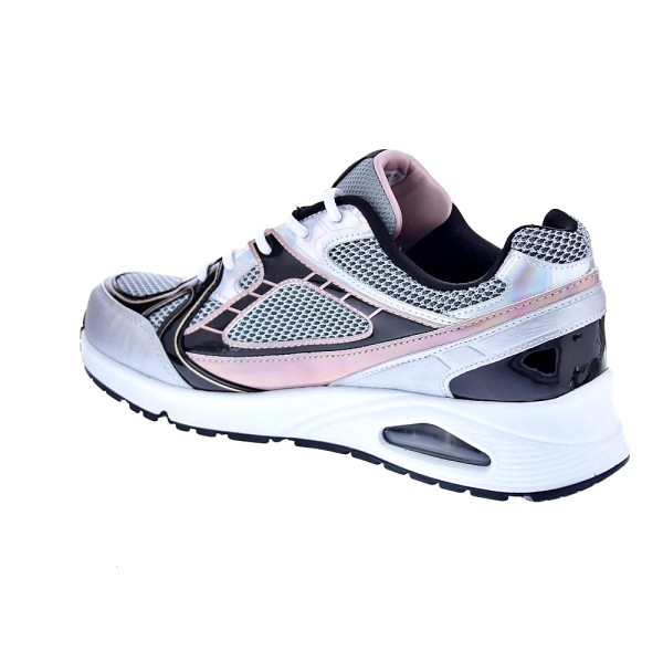 Zapatillas Skechers zapatos Mujer modelo Uno Gen 1 Platinum Flash Plata Cordón