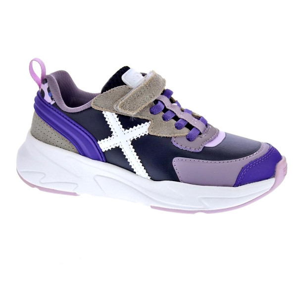 Zapatillas Munich zapatos Niño modelo Mini Track Vco 111 Violeta Velcro