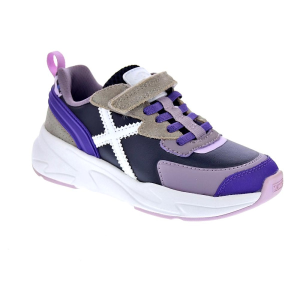 Zapatillas Munich zapatos Niño modelo Mini Track Vco 111 Violeta Velcro