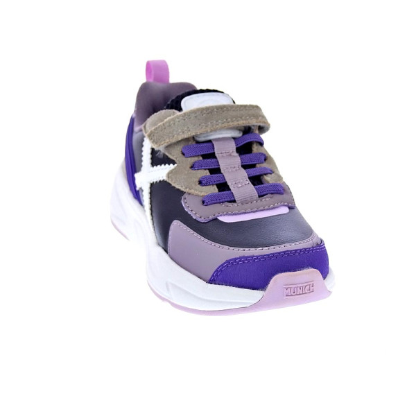 Zapatillas Munich zapatos Niño modelo Mini Track Vco 111 Violeta Velcro