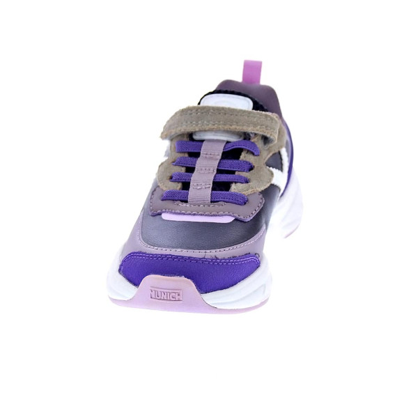 Zapatillas Munich zapatos Niño modelo Mini Track Vco 111 Violeta Velcro