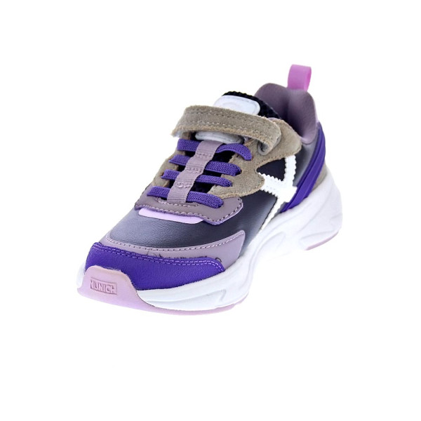 Zapatillas Munich zapatos Niño modelo Mini Track Vco 111 Violeta Velcro