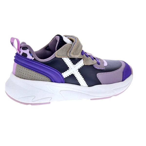 Zapatillas Munich zapatos Niño modelo Mini Track Vco 111 Violeta Velcro