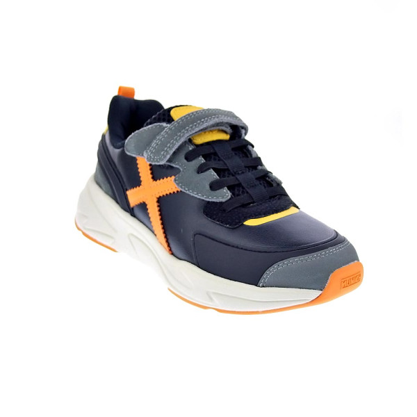 Zapatillas Munich zapatos Niño modelo Mini Track Vco 113 Negro Velcro