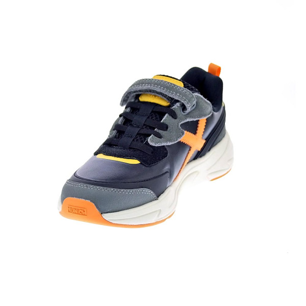 Zapatillas Munich zapatos Niño modelo Mini Track Vco 113 Negro Velcro