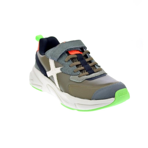 Zapatillas Munich zapatos Niño modelo Mini Track Vco 115 Verde Velcro
