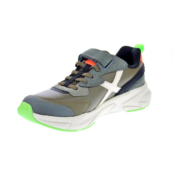 Zapatillas Munich zapatos Niño modelo Mini Track Vco 115 Verde Velcro