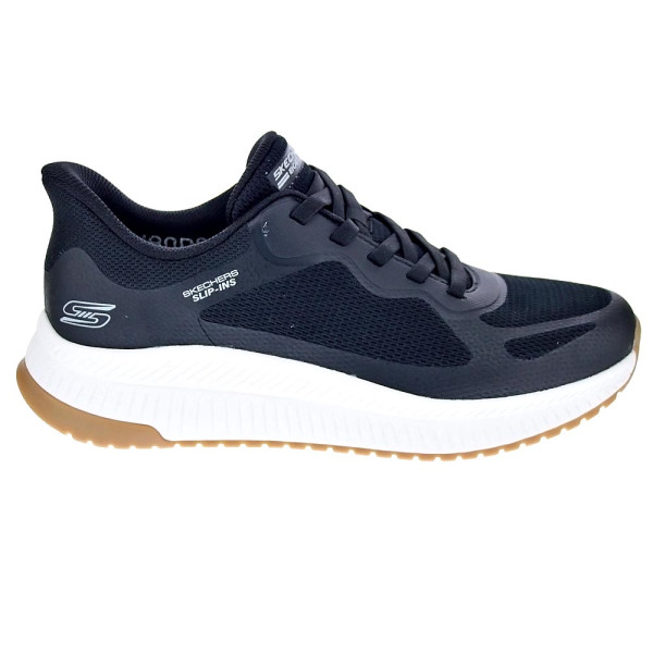 Zapatillas Skechers zapatos Hombre modelo Slip-ins Bobs Squad 4 Negro Elástico