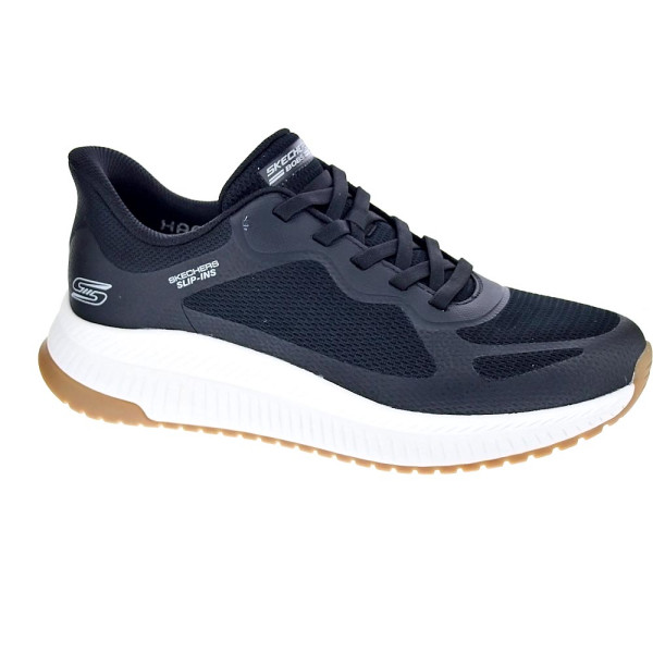 Zapatillas Skechers zapatos Hombre modelo Slip-ins Bobs Squad 4 Negro Elástico