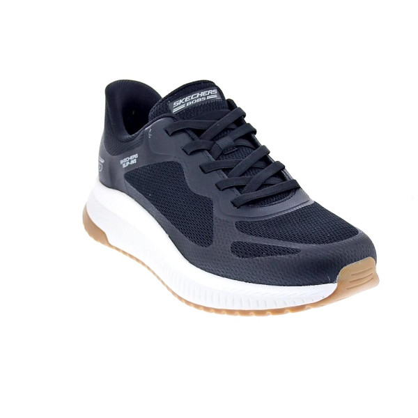Zapatillas Skechers zapatos Hombre modelo Slip-ins Bobs Squad 4 Negro Elástico