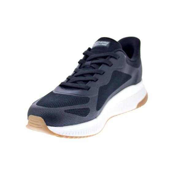 Zapatillas Skechers zapatos Hombre modelo Slip-ins Bobs Squad 4 Negro Elástico
