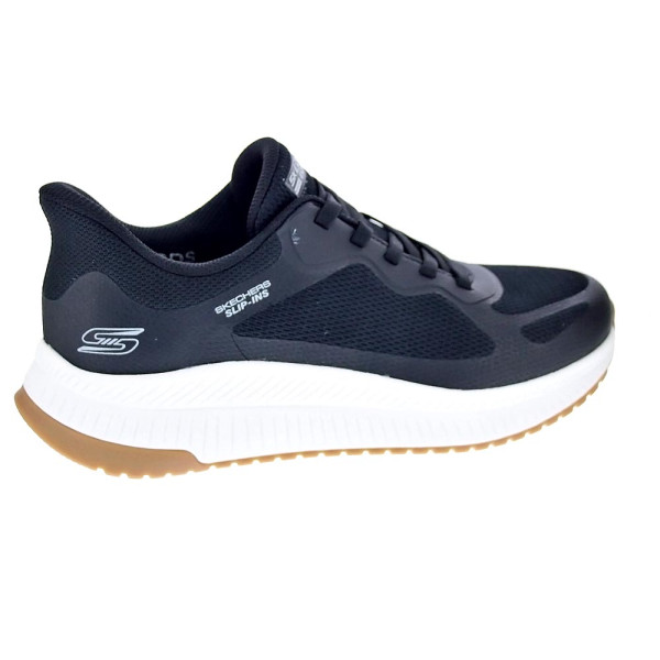 Zapatillas Skechers zapatos Hombre modelo Slip-ins Bobs Squad 4 Negro Elástico