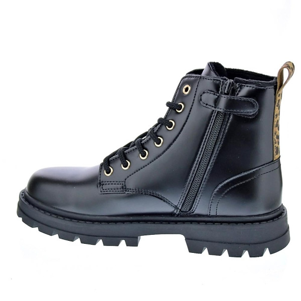 Botines Levis zapatos Niña modelo Pasadena Refresh Negro Cordón