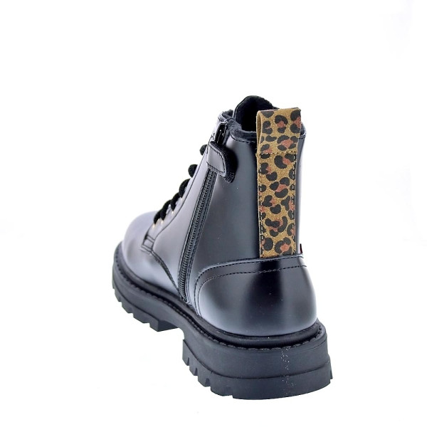 Botines Levis zapatos Niña modelo Pasadena Refresh Negro Cordón