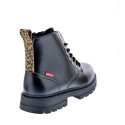 Botines Levis zapatos Niña modelo Pasadena Refresh Negro Cordón