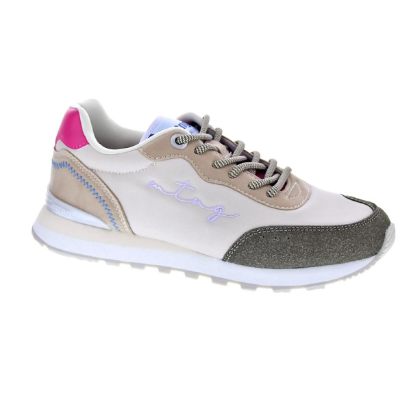 Zapatillas Mtng zapatos Mujer modelo Joggo Beige Cordón