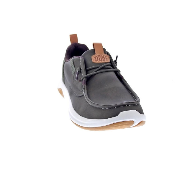 Mocasines Hey Dude zapatos Hombre modelo Wally Drift Classic Verde Elástico